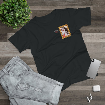 Single Jersey Women's T-shirt - dunkel - Motiv: Bei dir, H 11 cm