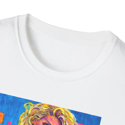 Unisex Softstyle T-Shirt - Motiv: Front Maria,  H 33cm