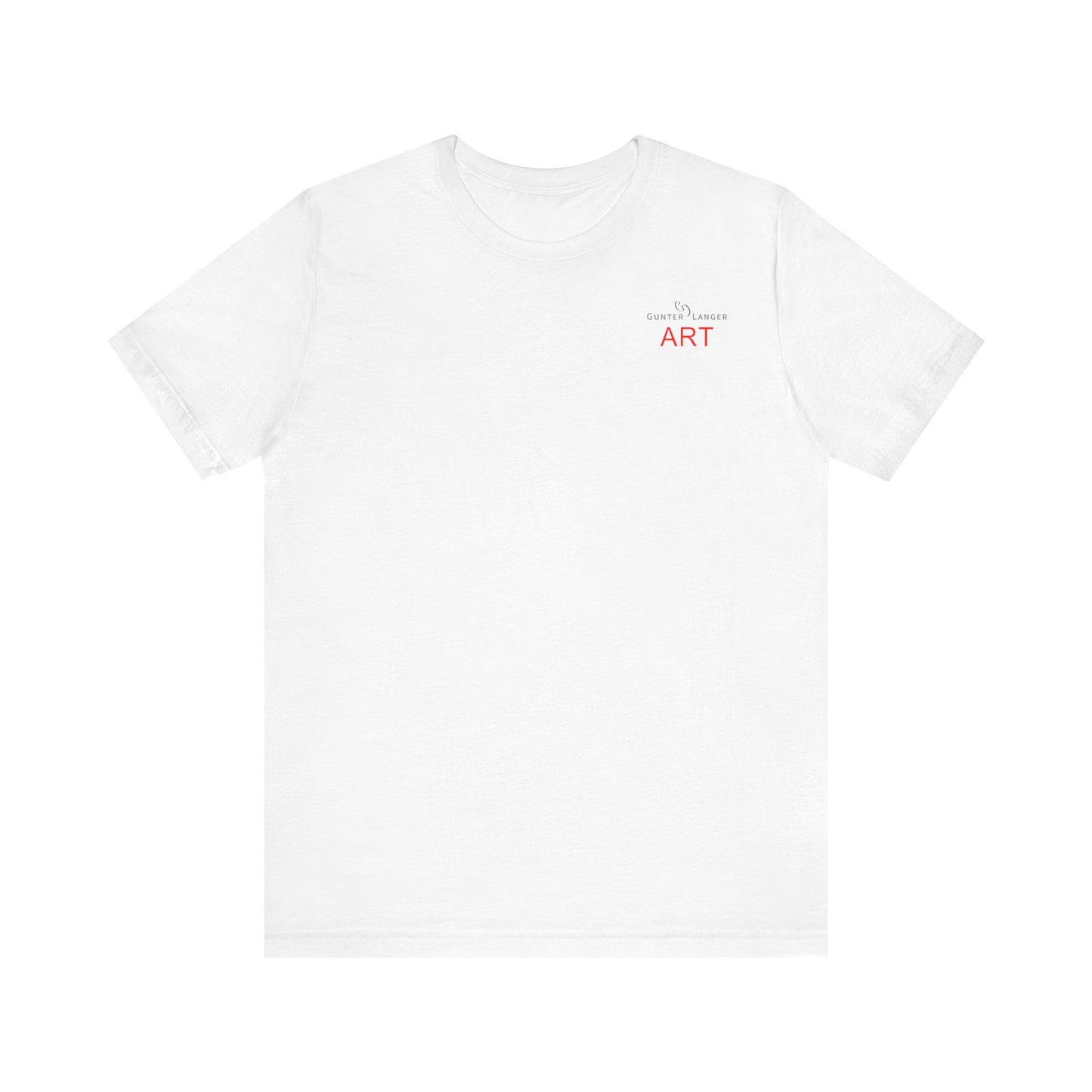 Unisex Jersey Short Sleeve Tee - Motiv: Front Logo & Rückseite Julia, H 49 cm