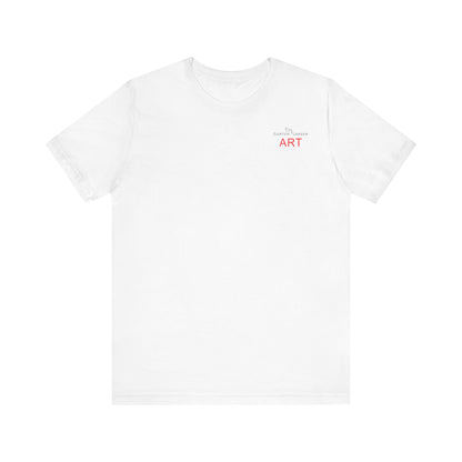 Unisex Jersey Short Sleeve Tee - Motiv: Front Logo & Rückseite Julia, H 49 cm