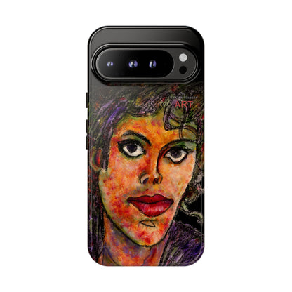 Tough Cases - Google Pixel - Samsung Galaxy - Motiv: MJ, Schwarz