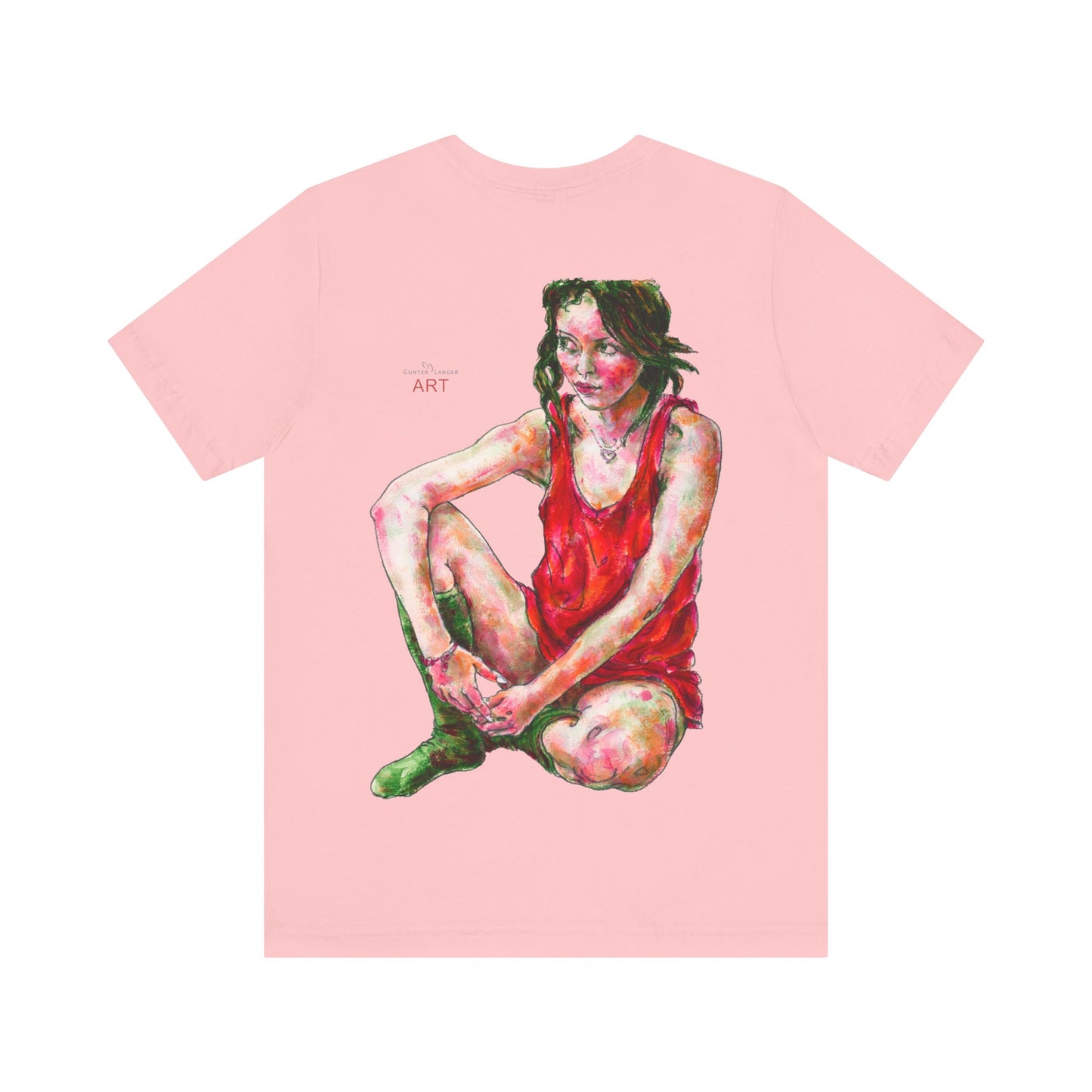 Unisex Jersey Short Sleeve Tee - Motiv: Front Alea (Ausschnitt) & Rückseite  Alea