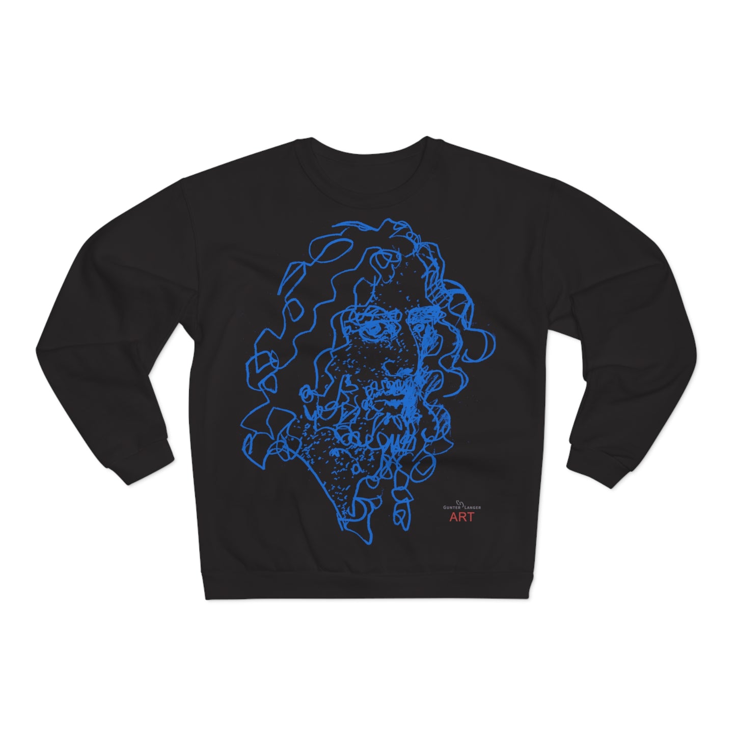 Unisex Crew Neck Sweatshirt (EU) - Motiv Montenegro (blau) & Montenegro (rot)