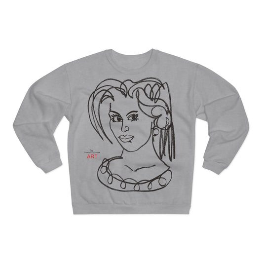 Copy of Unisex Crew Neck Sweatshirt (EU) - Motiv: Front Magda und Rückseite Magda, H 59 cm