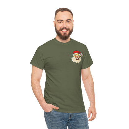 Unisex Heavy Cotton Tee - Motiv: Weihnachtsmann, H 13 cm