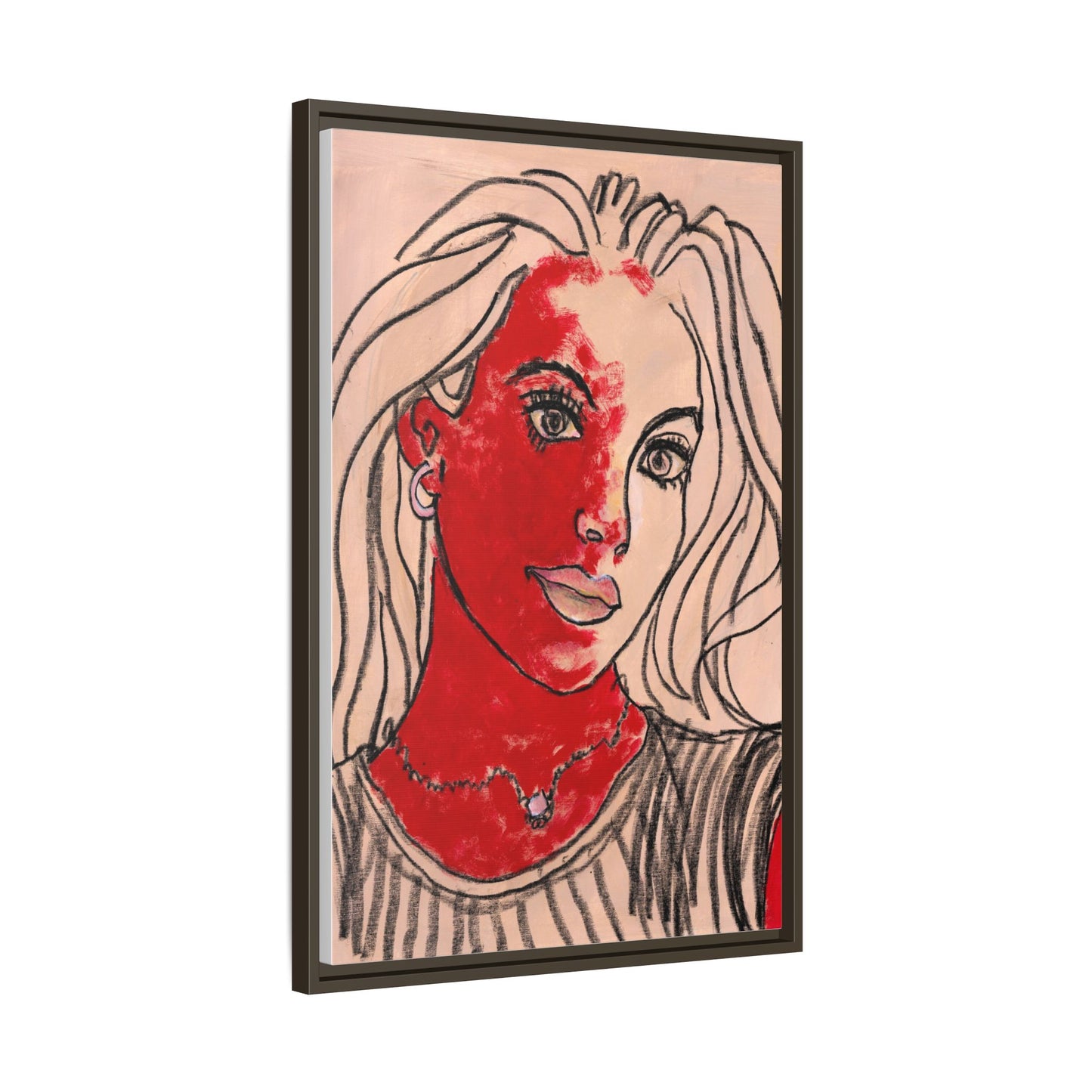Matte Canvas, Framed (Multi-color) - Motiv: Christina, H 45,72 bis 76,20 cm