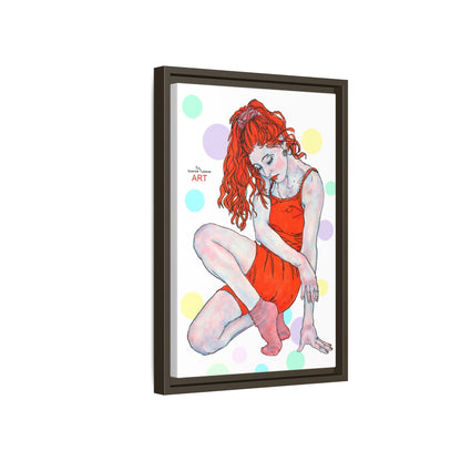 Matte Canvas, Framed (Multi-color) - Motiv:  Julia, Farbkreise, Format klein H 30,5 bis 76,2 cm