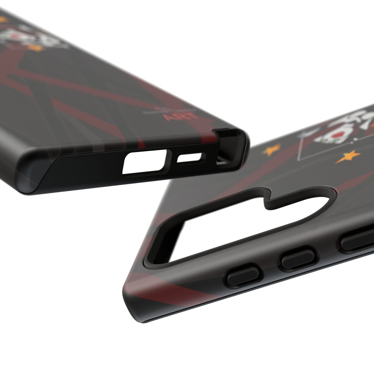 Tough Cases - Google Pixel - Samsung Galaxy - Motiv:  "Miau" klein H 8 cm, Sternenhimmel, Mikado3