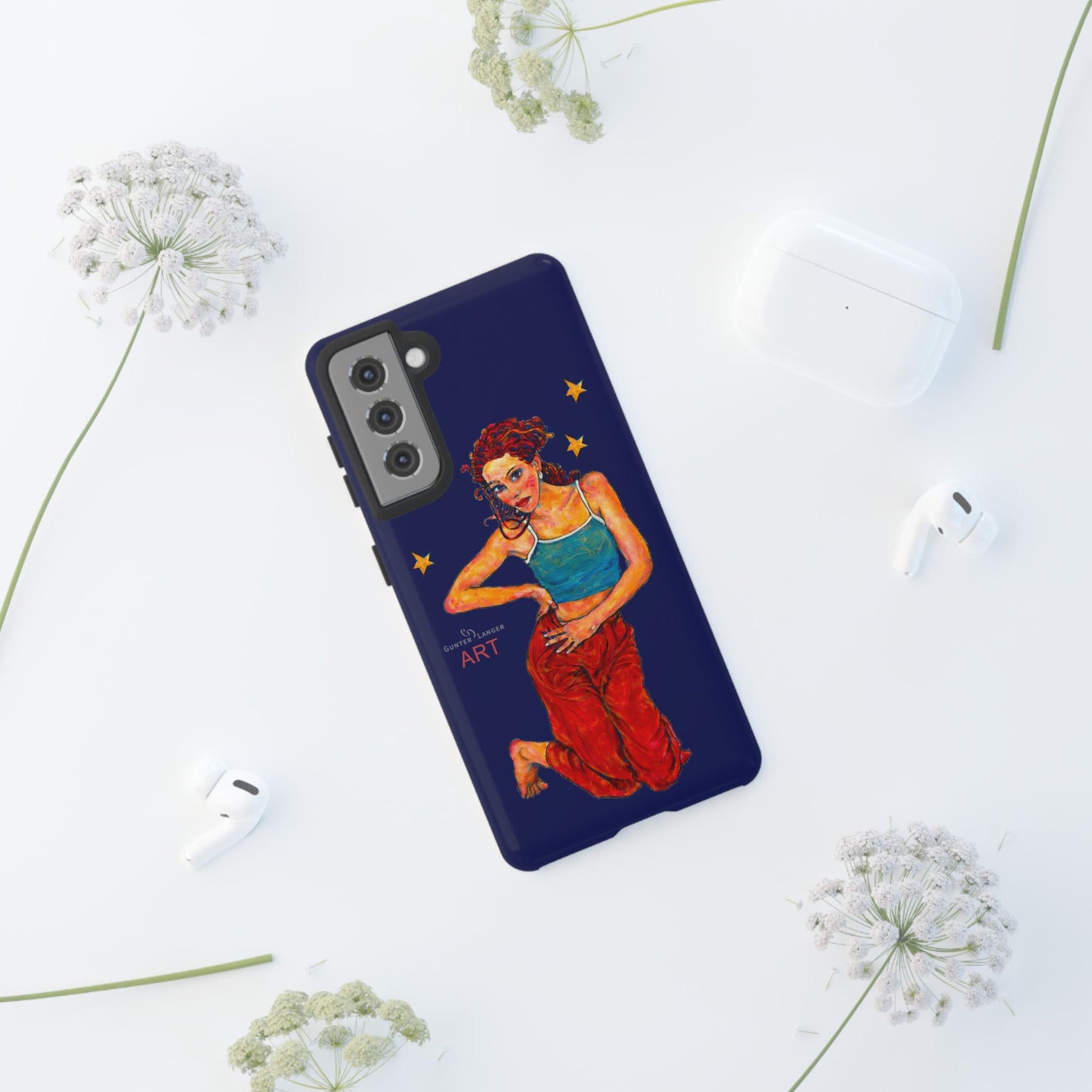 Tough Cases - Google Pixel - Samsung Galaxy - Motiv: Lea, Sternenhimmel