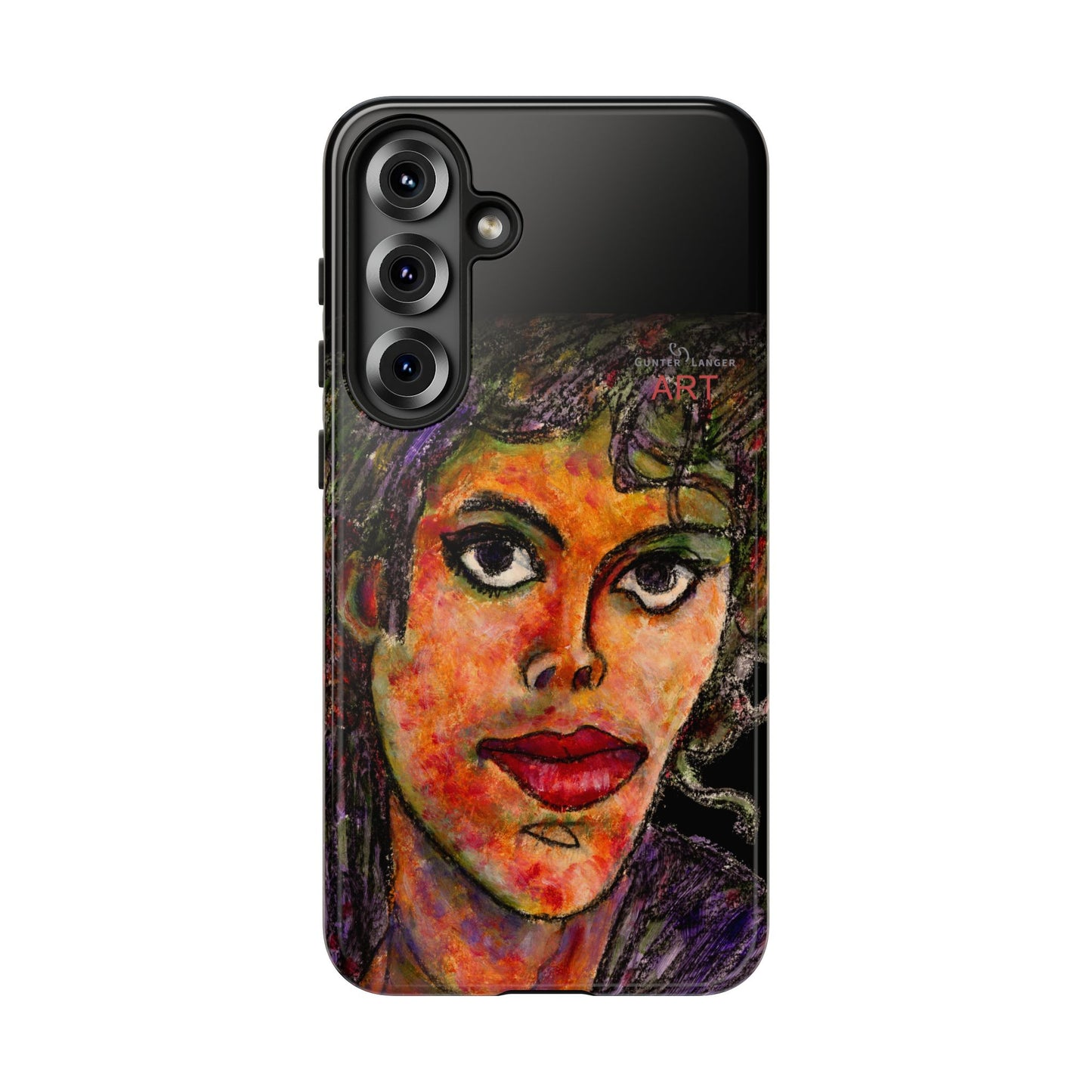 Tough Cases - Google Pixel - Samsung Galaxy - Motiv: MJ, Schwarz