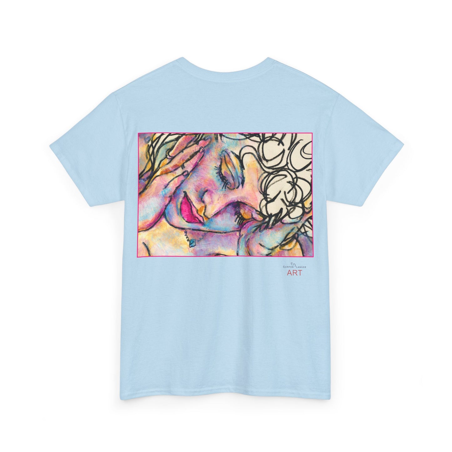 Unisex Heavy Cotton Tee - Motiv:  Motiv: Front Mara, H 9 cm & Rückseite Mara, H 27 cm