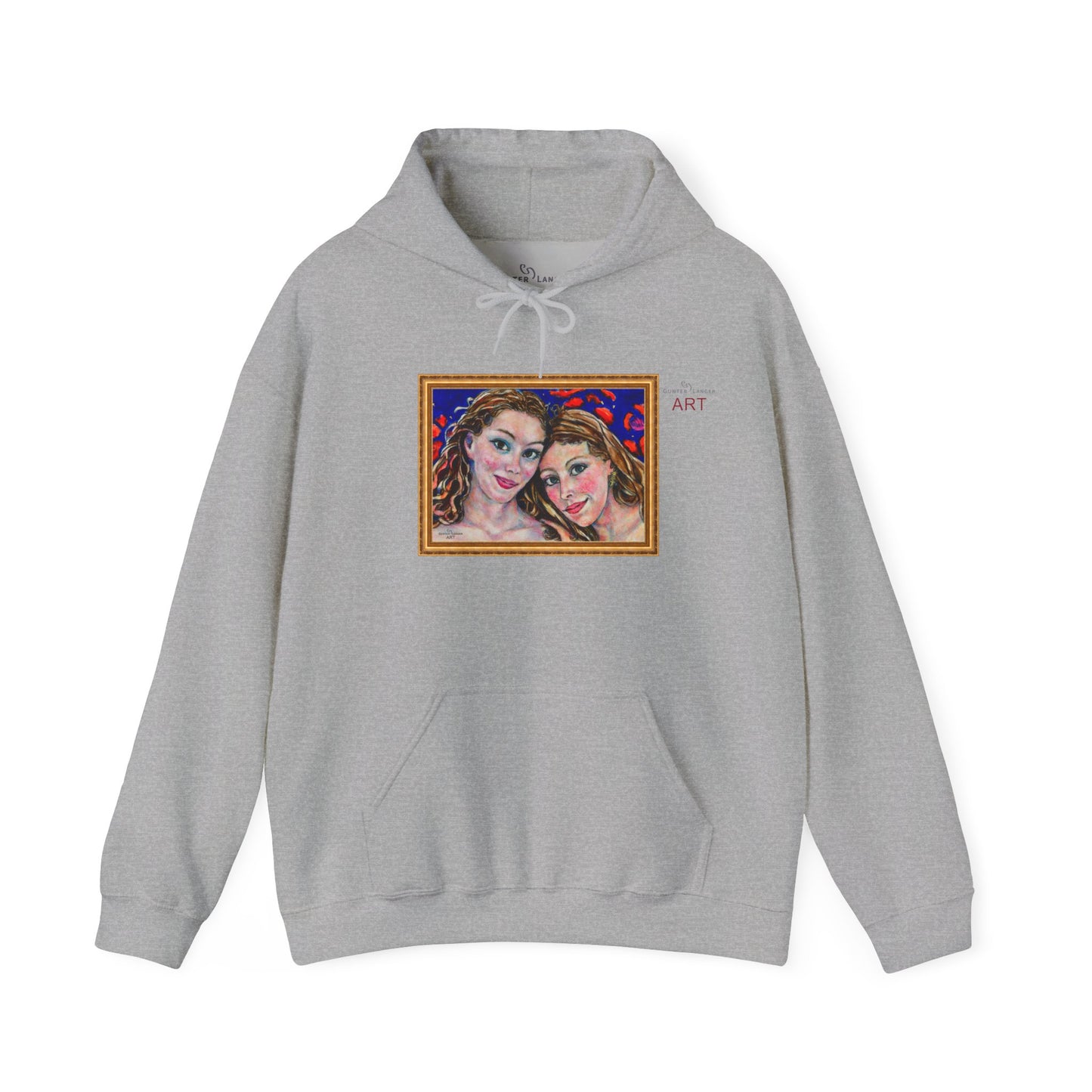 Unisex Heavy Blend™ Hooded Sweatshirt - Motiv: Front "Freundinnen" H 17,5 cm