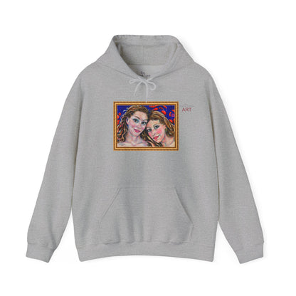 Unisex Heavy Blend™ Hooded Sweatshirt - Motiv: Front "Freundinnen" H 17,5 cm