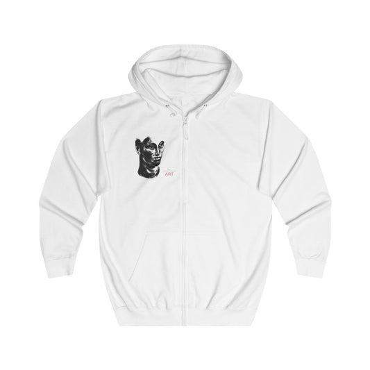Unisex Full Zip Hoodie - Motiv: Front Paul (klein) & Rückseite Paul