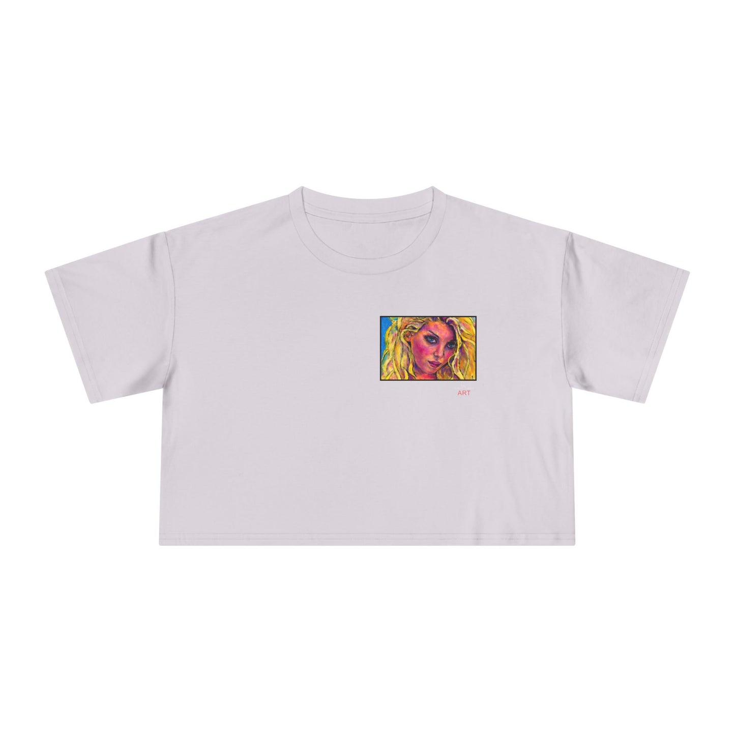 Women's Crop Tee - Motiv: Front "Maria" H 8,6 cm & Rückseite "Maria" (Ausschnitt) H 24,8 cm