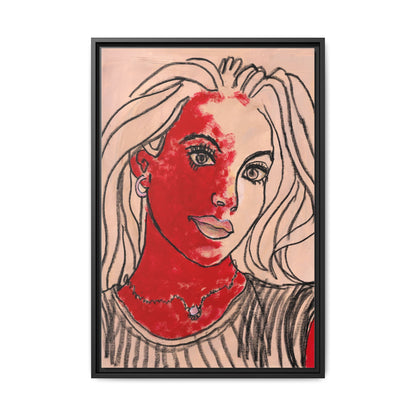 Matte Canvas, Framed (Multi-color) - Motiv: Christina, H 45,72 bis 76,20 cm