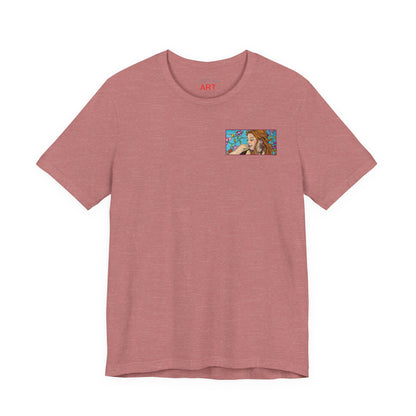 Unisex Jersey Short Sleeve Tee - Motiv: Ida (Ausschnitt H 5,8 cm) & Rückseite Ida, H 26 cm