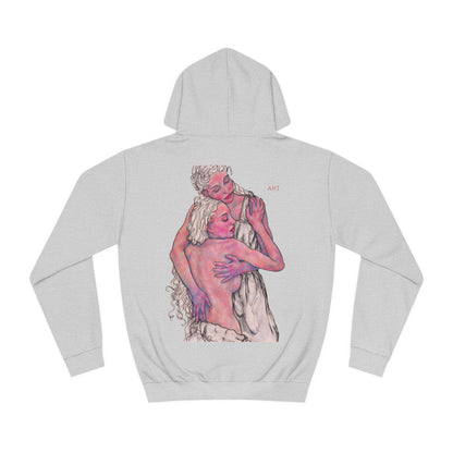 Unisex College Hoodie - Motiv: Front Zuflucht & Rückseite Zuflucht