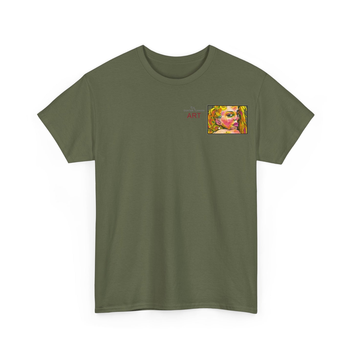 Unisex Heavy Cotton Tee - Motiv: Romina, H 7 cm