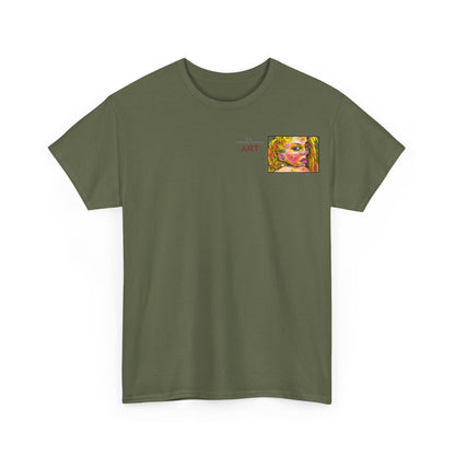 Unisex Heavy Cotton Tee - Motiv: Romina, H 7 cm