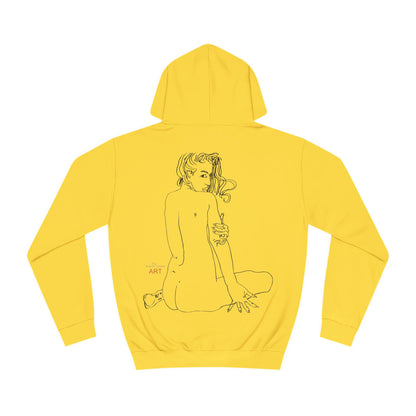 Unisex College Hoodie - Motiv Front Emilia (klein) & Rückseite Emilia