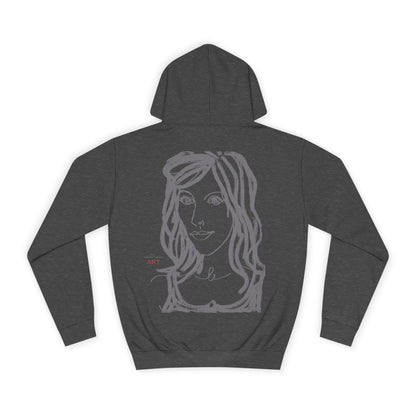 Unisex College Hoodie - Motiv: Esther grau klein & Esthe grau 2.2