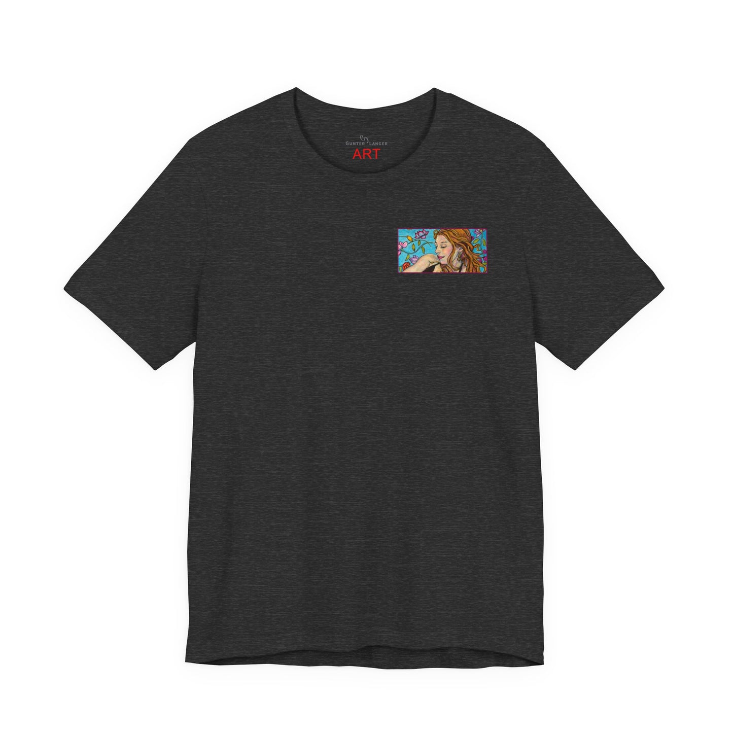 Unisex Jersey Short Sleeve Tee - Motiv: Ida (Ausschnitt H 5,8 cm) & Rückseite Ida, H 26 cm