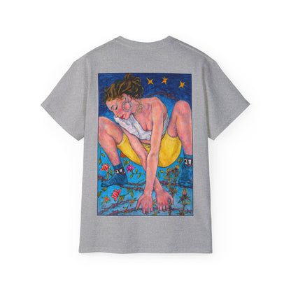 Unisex Ultra Cotton Tee - Motiv: Alva & Alva, Neck Label