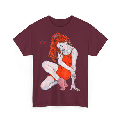 Unisex Heavy Cotton Tee - Motiv: Front Julia,  H 47 cm