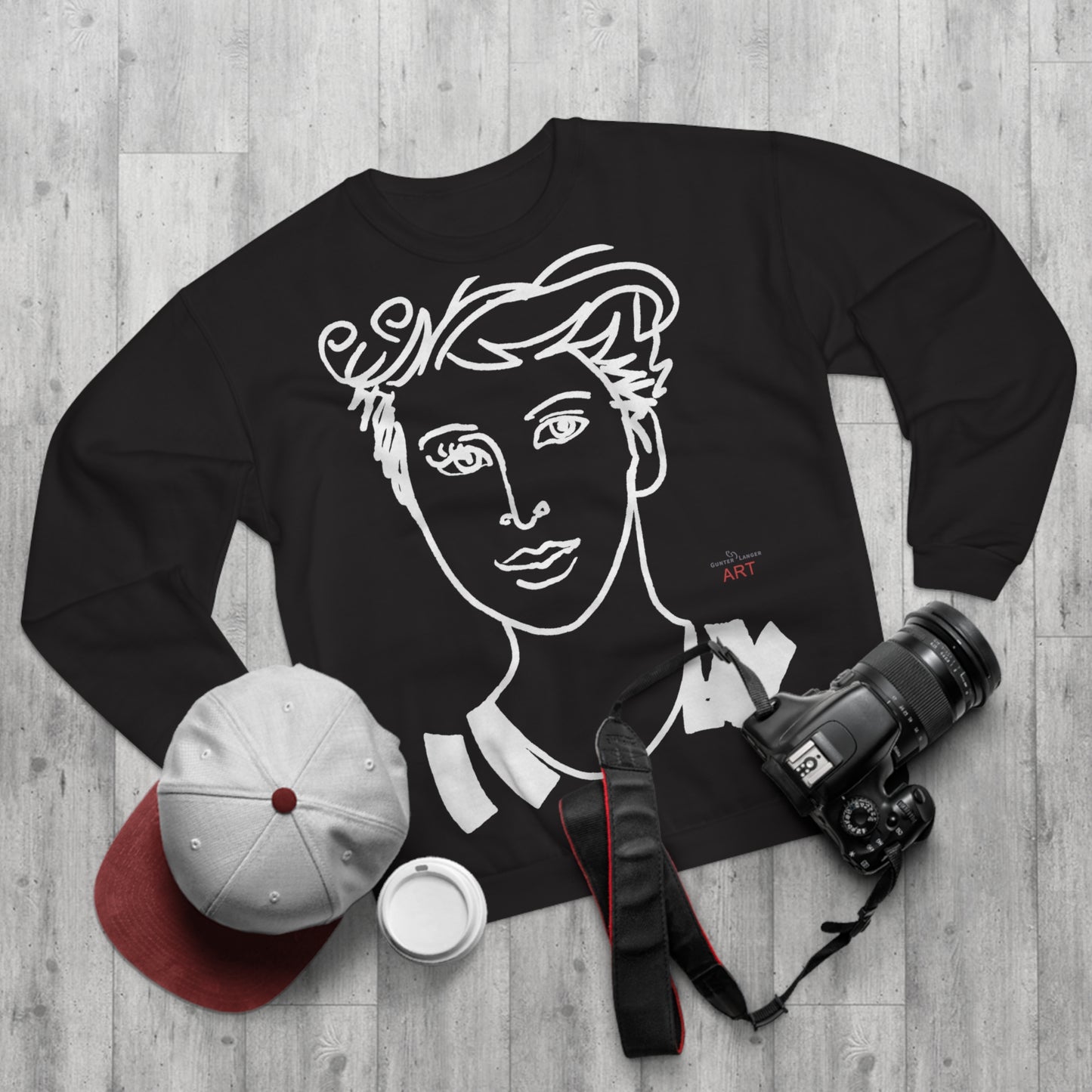Unisex Crew Neck Sweatshirt (EU) - Motiv Lars & Lars (weiß)