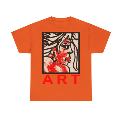 Unisex Heavy Cotton Tee  - Motiv: Front Ria, H 48,5 cm