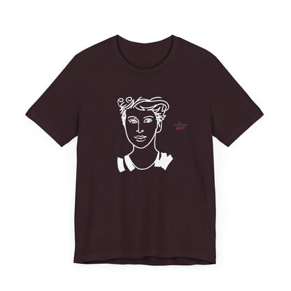 Unisex Jersey Short Sleeve Tee Shirt - Motiv: Front Lars,  H 24,5 cm