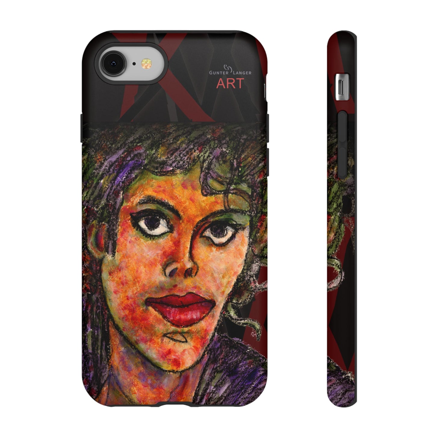 Tough Cases - iPhone - Motiv: MJ, Schwarz