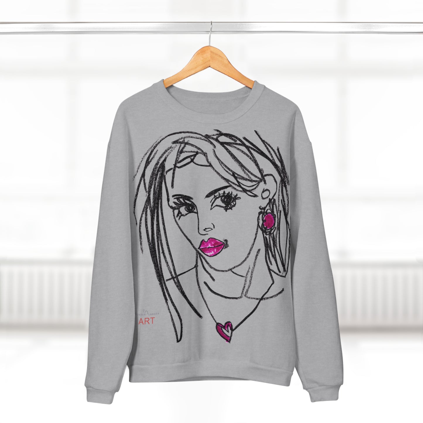 Unisex Crew Neck Sweatshirt (EU) - Motiv Front Raja, H 49 cm