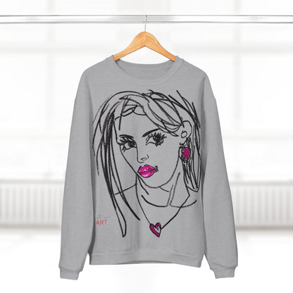 Unisex Crew Neck Sweatshirt (EU) - Motiv Front Raja, H 49 cm