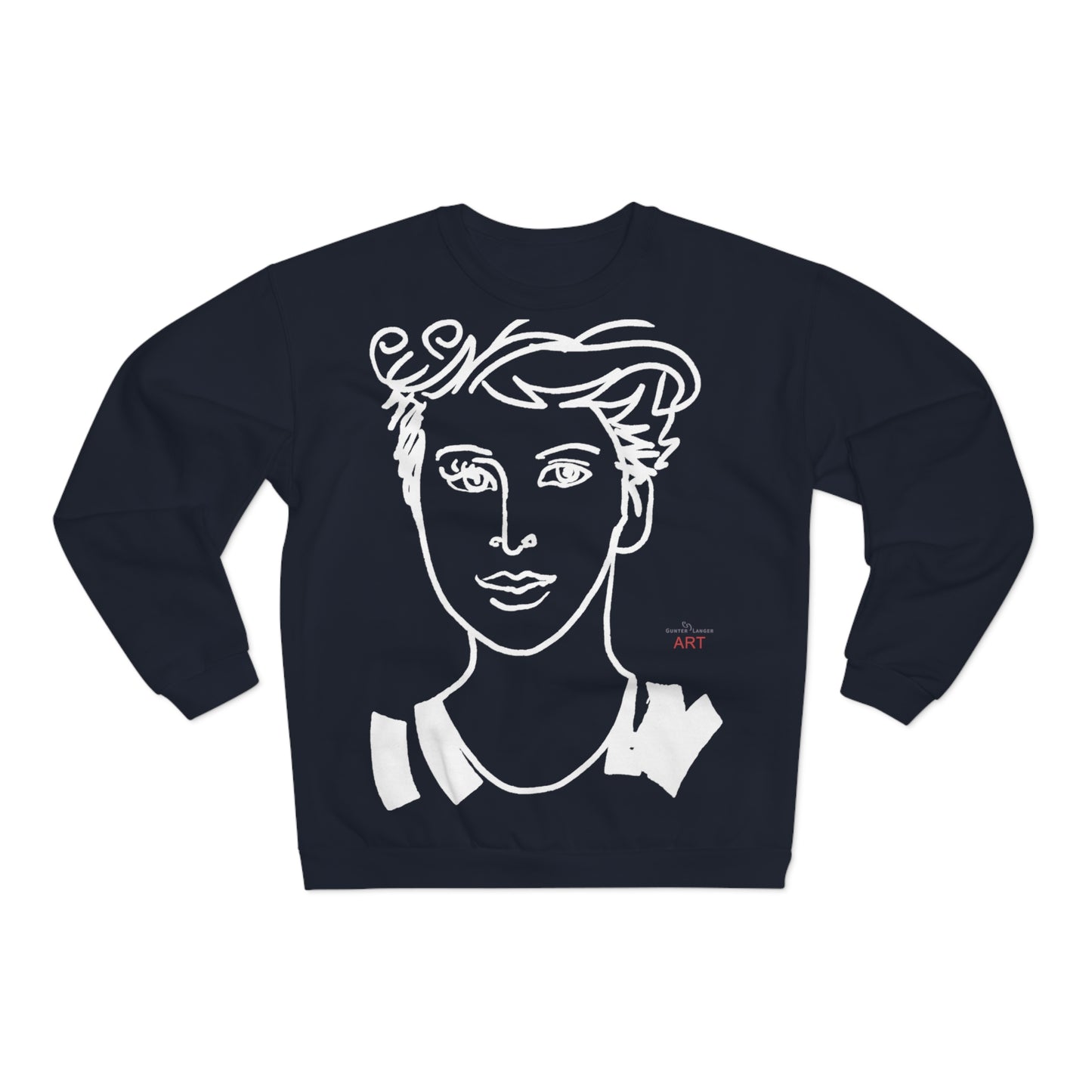 Unisex Crew Neck Sweatshirt (EU) - Motiv Lars & Lars (weiß)