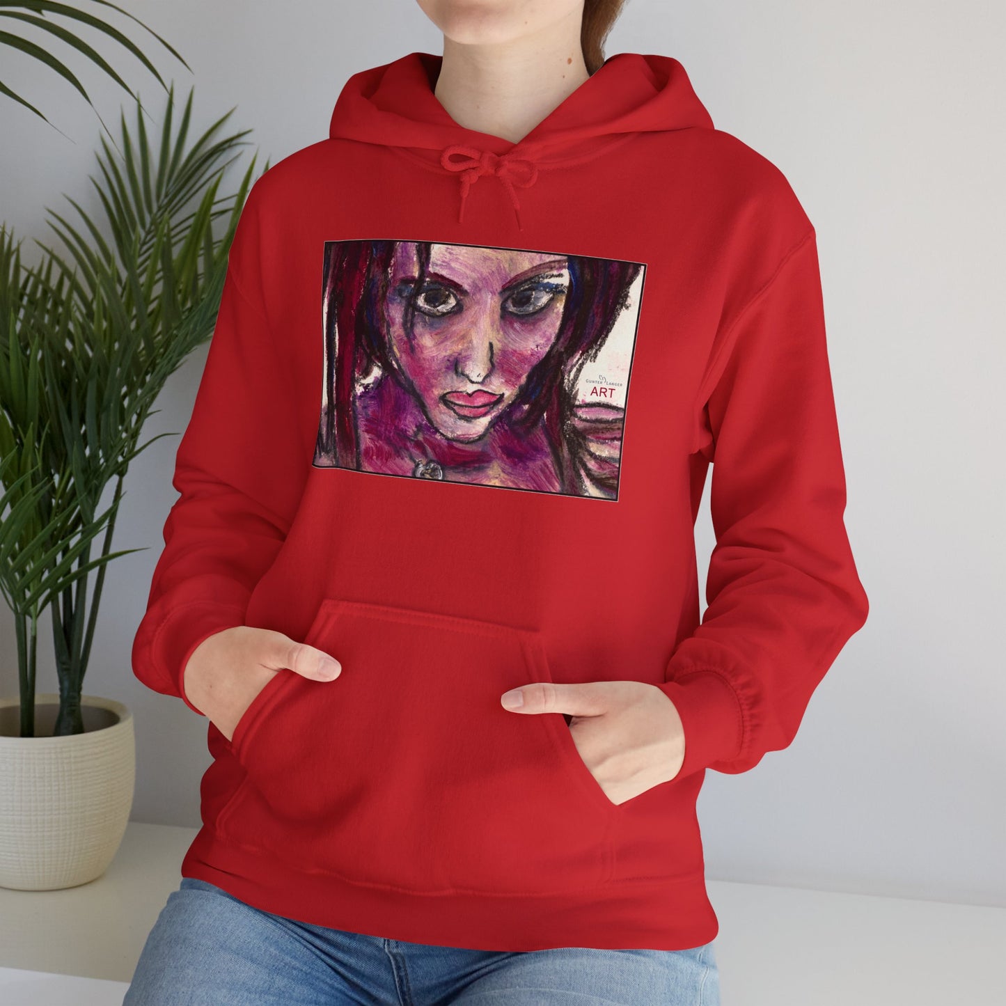 Unisex Heavy Blend™ Hooded Sweatshirt - Motiv Frontseite "Lola", H 19 cm