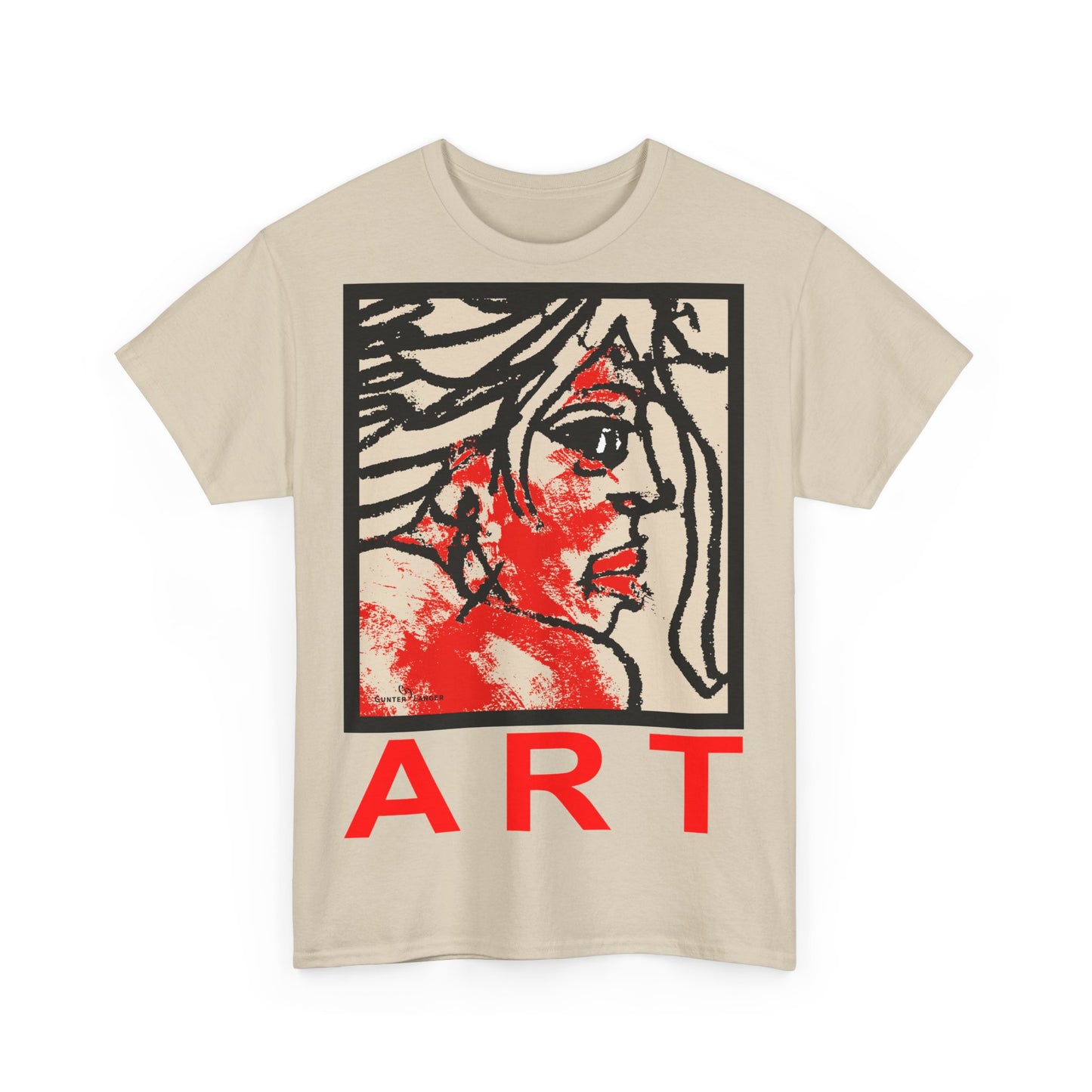Unisex Heavy Cotton Tee  - Motiv: Front Ria, H 48,5 cm