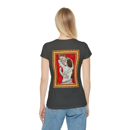 Women's Iconic T-Shirt - Motiv: Nähe (klein) & Nähe (groß)
