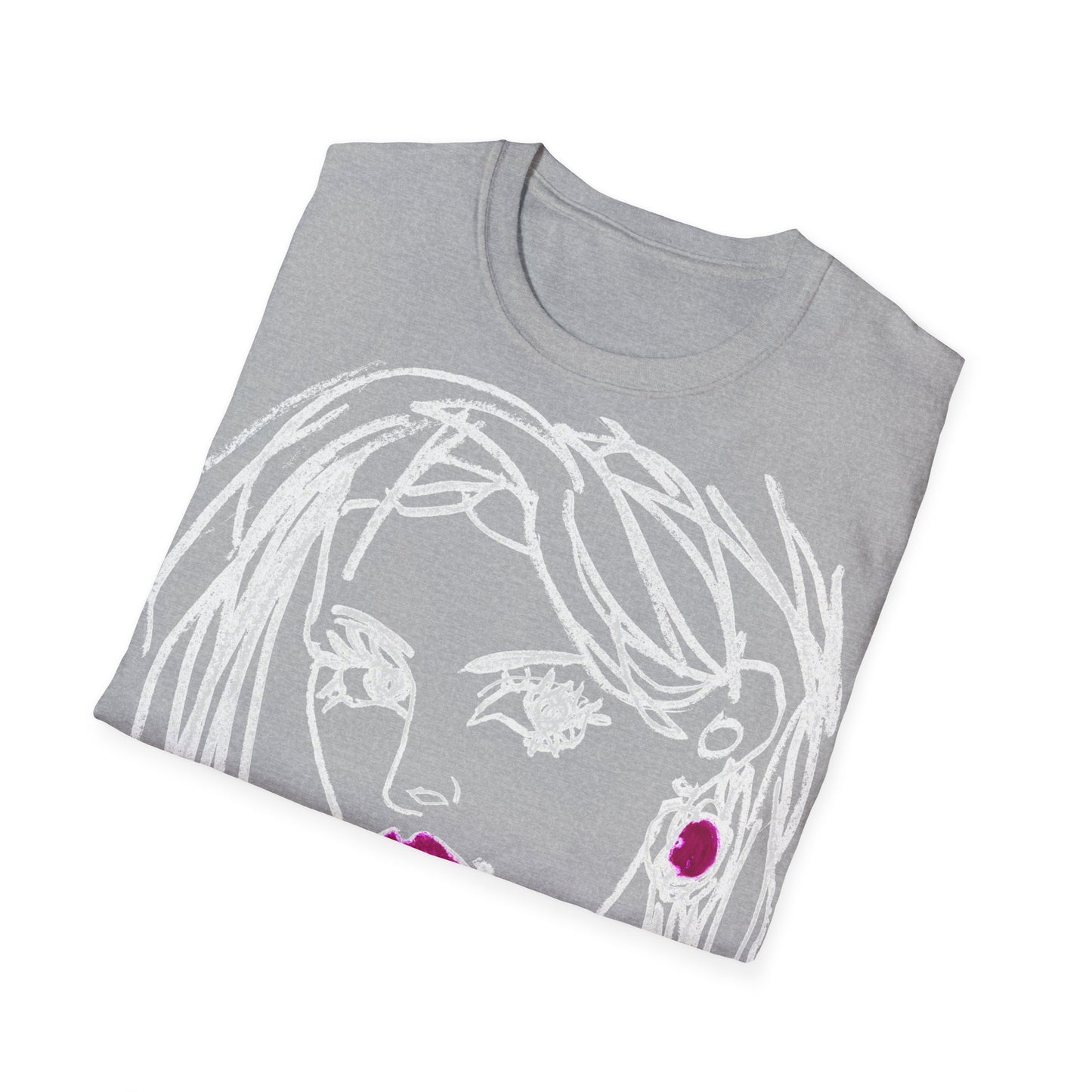 Unisex Softstyle T-Shirt - Motiv: Front Raja, H 49cm sw