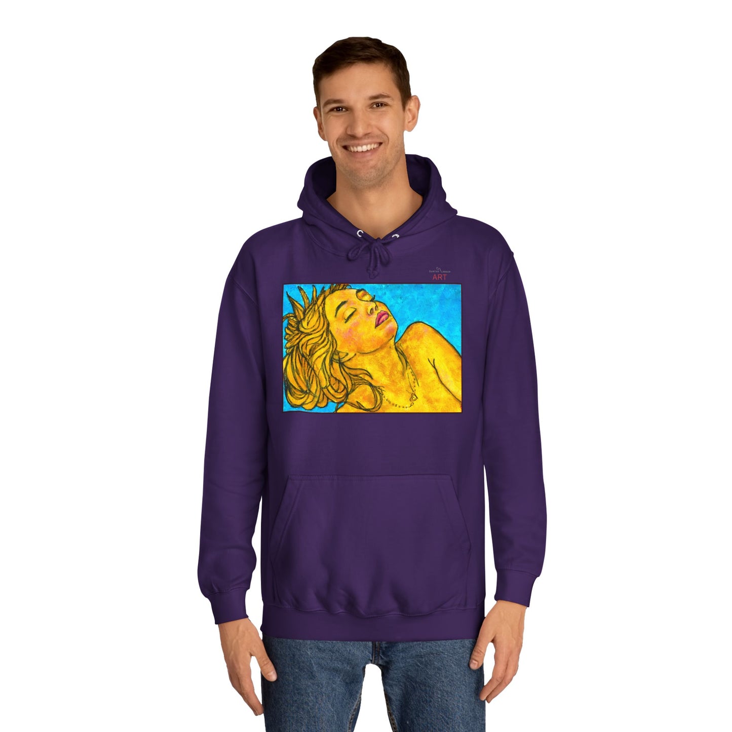 Unisex College Hoodie - Motiv: Front Fine, H 24,0 cm