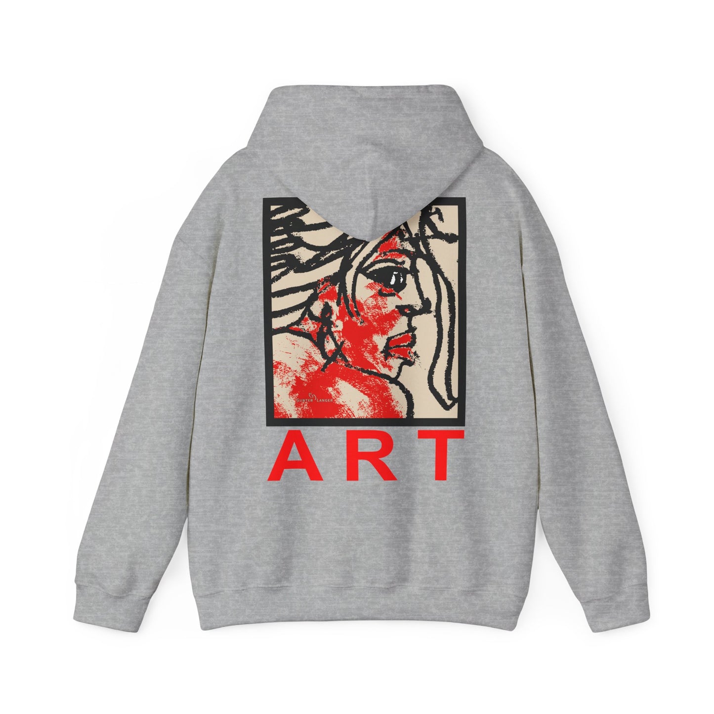 Unisex Heavy Blend™ Hooded Sweatshirt - Motiv: Rückseite "Ria", H43 cm