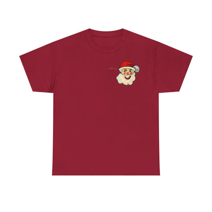 Unisex Heavy Cotton Tee - Motiv: Weihnachtsmann, H 13 cm