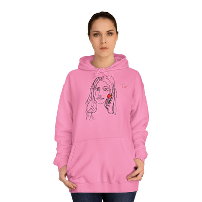 Unisex College Hoodie - Motiv: Front Dagmar & Rückseite Dagmar