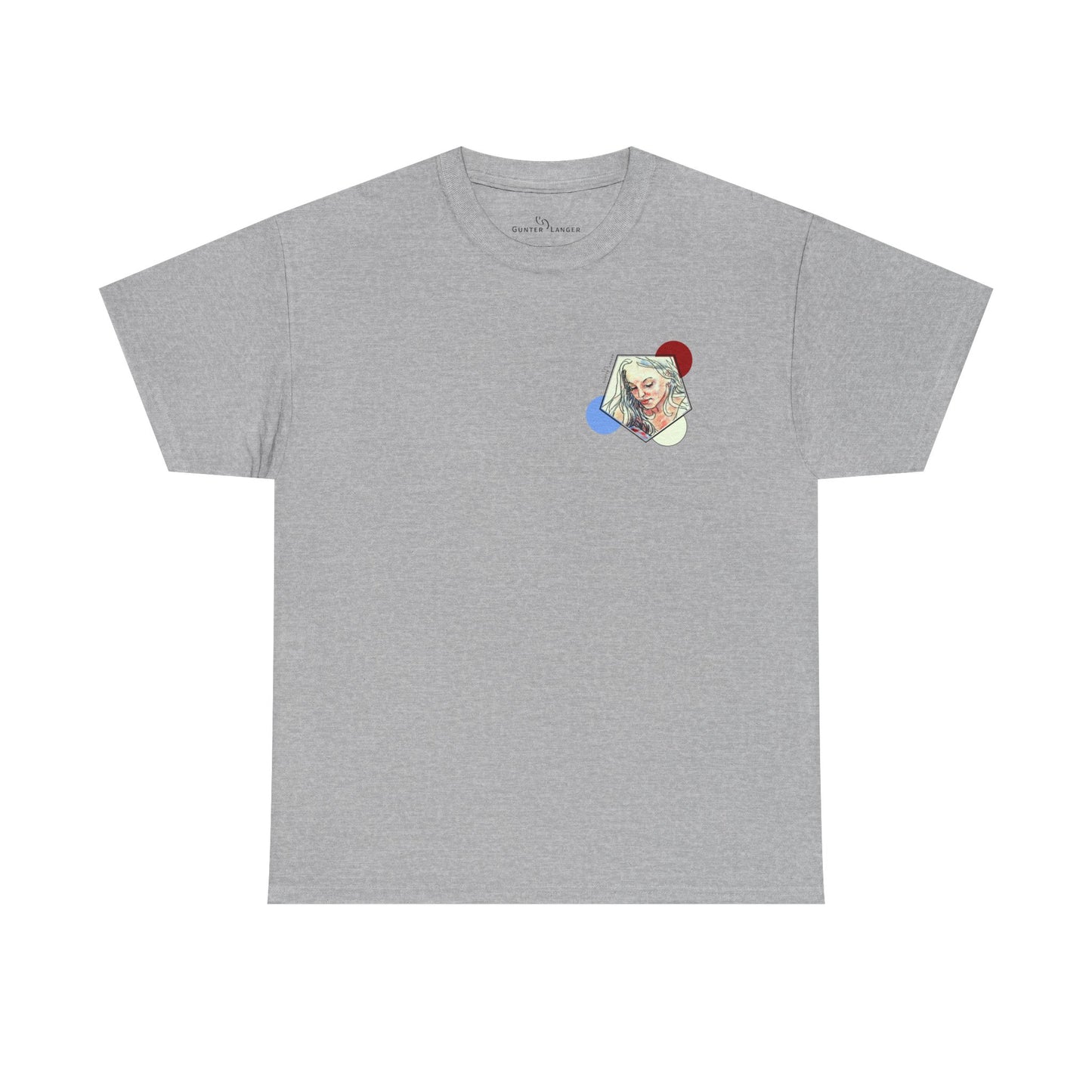 Unisex Heavy Cotton Tee - Motiv: Front Clivia, Neck Label