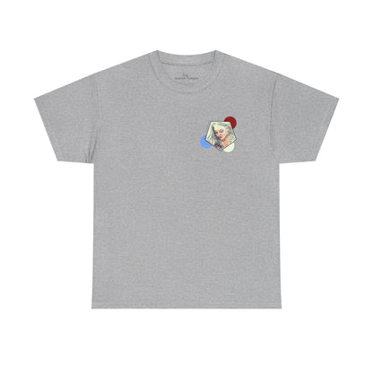 Unisex Heavy Cotton Tee - Motiv: Front Clivia, Neck Label