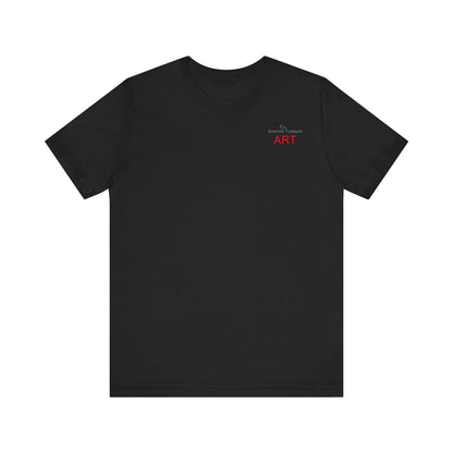 Unisex Jersey Short Sleeve Tee - Motiv: Front Logo & Rückseite Julia, H 49 cm