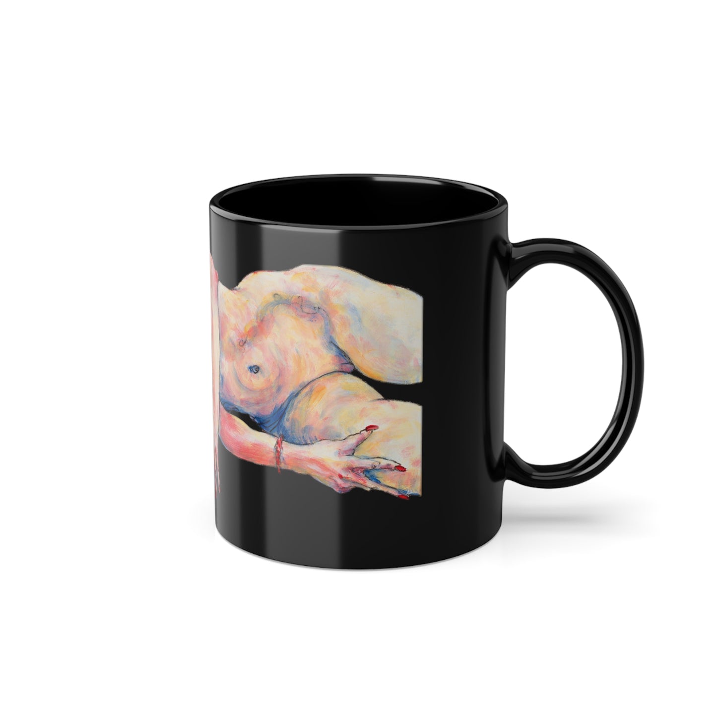 Black Coffee Cup, 11oz - Motiv: Anne