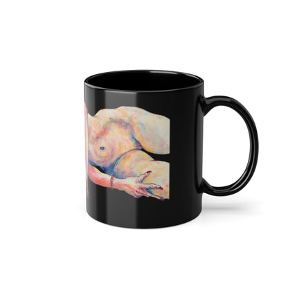 Black Coffee Cup, 11oz - Motiv: Anne
