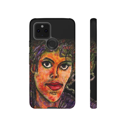 Tough Cases - Google Pixel - Samsung Galaxy - Motiv: MJ, Schwarz
